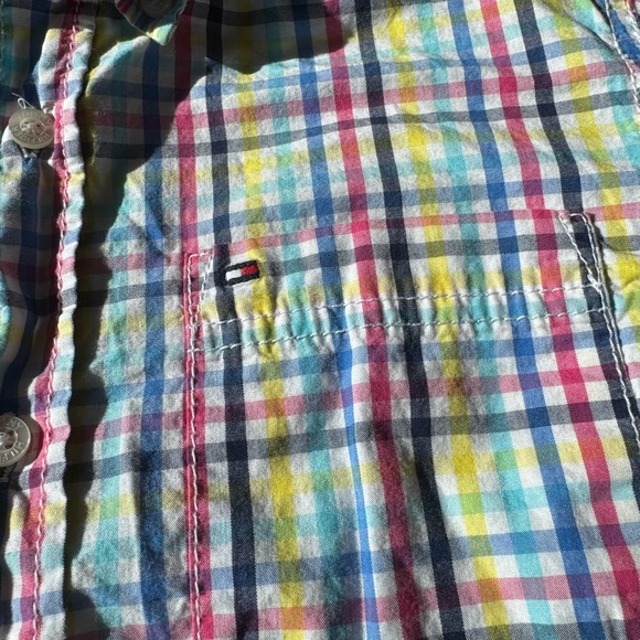 Tommy Hilfiger Boys 8/10 Small Button Up Shirt - Picture 3 of 4